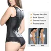 Women's Shapers Fajas Colombianas High Compression Waist Trainer Corset Firm Control Shapewear Women Latex Sports Vest Slimming Belt Steel