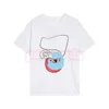 T-shirt allentata casual da uomo T-shirt moda quadrifoglio con stampa di lettere T-shirt a maniche corte per giovani XS-L