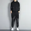 Men's Tracksuits Men Outfit Set 2023 Fall Fashion Casual Sports Suit Hooded Sweatshirt Pants 2-Piece