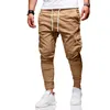 Herenbroek lente 2023 Zaggy pocket casual multi -kleuren losse lanyard solide outdoor leggings jogging mode 230106