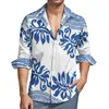 Chemises décontractées pour hommes à la mode haut de gamme Tradition polynésienne conception tribale hommes grande taille chemise à manches longues Logo personnalisé