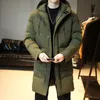 メンズジャケット冬のジャケットミディアムレングス高品質の緩い大型の大きさのモデルフード付き綿服anticold230106