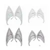 Party Masks Mysterious Angel Elf Ear Cosplay Accessories Halloween Funny Props Latex Soft Pointed False Ears Deco Adt Kids Emation T Dhmdu