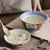 Bols bol de nouilles instantanées japonaises avec couvercle soupière domestique en céramique pour œufs cuits à la vapeur