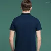 Polos masculinos de alta qualidade 2023 Summer Bordado Casual Roupas de Negócios Men Top Polo Camisa 839