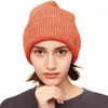 Basker ohsunny 6 färger unisex fasta får ull beanies vinter hatt för kvinna stickad motorhuv akryl höst antistatiska varma skallar