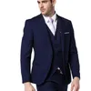 Ternos masculinos Blazers Private Custom Made 2023 Slim Fit Mens Sólida cor marinha marinha Bue Splicing Suit Wedding for Business