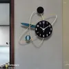 Väggklockor lyxmekanism titta på digital minimalistisk nordisk elektronisk kreativ badrum relojes mural dekor gåva