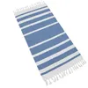 Serviette turque en coton 70 x 140 cm personnalisée à rayures ultra douces au toucher sans sable Couverture de plage absorbante à séchage rapide Serviette de bain absorbante Plus de mauvaises odeurs Serviettes de voyage légères