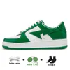 Bape Sta SK8 Bapestas M1 Bapesta مصمم أحذية عادية نساء رجال أحذية رياضية براءات الاختراع والجلود كامو بيج أبيض أسود رمادي منصة أحذية رياضية مقاس 36-45