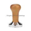 Tampers 49 mm/51 mm/5 m/54 mm/58 mm/58,35 mm Kaffee Barista Espresso Flache Tamper Basis Pressmatte Dosierring Korb Siebträgerhalter Drop Dhohk