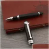 Ballpoint Pens High Quality 710 Ball Point Metal Tauren Black Sier Stationery School Student Office Rollerball Ink Drop Delivery Bus Dhb8M