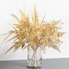 Fleurs décoratives artificielles en plastique, fausses plantes de noël dorées, articles pour maison florale, décoration de chambre à coucher, accessoires de mariage