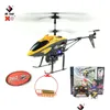 كهربائي/RC Aircraft Mini Wltoys V388 RC Drone 2.4G 3.5CH COLORF LIGHTS مع سلة معلقة Quadcopter Toys for Kids Gift DHZ7P
