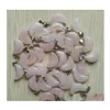 Charms Naturel Rose Quartz Rose Cristal Croissant De Lune Forme Pendentifs Pour La Fabrication De Bijoux Diy En Gros Drop Delivery Résultats Componen Dhpxk