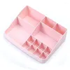 Boîtes de rangement Organisateur de maquillage Boîte cosmétique Desktop Bijoux Dusinet de vernis à ongles Bureau de support supérieur