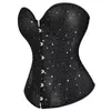 Bustiers & Corsets 2023 Starry Sky Black Sexy Wedding Dress Chest Gathered Waist Tights Court Corset