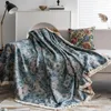 Stoelhoezen gebreide bank deken deken katoen tapijt handdoek handdoektapijt voor huis woonkamer bed vliegtuig reizen boho boho