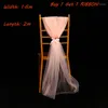 Party Decoration Wedding Crystal Tulle tyg Arch Door Mariage Yarn Birthday Supplies Chair Sashes