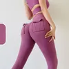 Aktywne spodnie TOP Kobiet Seksowne jogie sportowe legginsy siłownia moda ladiesowa kieszonkowa fitness miękki oddychający bioder