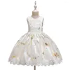 Abiti da ragazza Boiiwant 2-10Y Principessa Bambini Bambini Ragazze Libellula Abito a righe Bowknot Party Tutu Abito da ballo formale