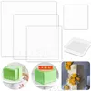 Bakeware Tools 5/10/15/20/25cm Square Acrylic Cake Disk DIY Art Blank Board Tool Tray Stand Topper Decoration Baking Accessories