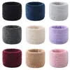 Halsdukar vinter plus fleece snood tjock enkel cirkel fast färg mjuk o ring hals krage varmare unisex tippet sjal wrap