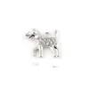 Charms 20 stcs/lot 20x18mm goud sier kleur dierhond hang hanger geschikt voor magnetisch geheugen drijvende mededel druppel levering sieraden findi dhani