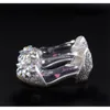 First Walkers Fashion Princess Crystal Bright Diamond Leather Girl Single Performance High Heels Buty 230106