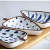 Plates Japanese Ceramic Leaf Shape Seasoning Dried Fruit Plate Candy Soy Sauce Vinegar Dish Dessert Snack Tray El Tableware