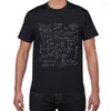 Męskie koszulki Math Formulas Nack Tshirt Men Cotton Creaking Funny T-shirt fajna letnia nowość koszulka homme geek top ubrania emodern888