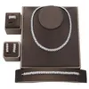 Halsband örhängen set smycken hadiyana charmiga eleganta damer ring och armband brud bröllop gåva cn1802 colares feminino