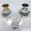 Handles Pulls Delicate Crystal Glass Knobs Cupboard Pls 30Mm Diamond Shape Design Der Kitchen Furniture Cabinet Dh0921 Drop Delive Dhizn