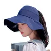 Brede rand hoeden emmer zomer uv bescherming zon cap vrouwen holle top visser buiten sport antiultiolet grote dakranden zonnebrandcrème vissershoed 230106