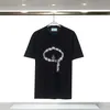 남자 티셔츠 디자이너 Shir 남자 여자 고급 Shirs Foundaion Foundaion Classic Riangle Paern Tee Shor Sleeves Senior Pure Coon The New Clohes Summer 1yhz