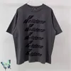 Men's T Shirts Big Fron WE11DONE Logo Print Hip Hop Streetwear Men T-shirtMen's