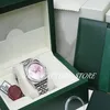 Women's Watches Factory 2813 Automatic Movement 36MM WOMENS PINK FLOWER Dress Christmas Gift Sapphire glass with original box330m