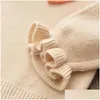 Clothing Sets Autumn And Winter Kids Girls Set Knitted Sweater Top Addpleated Skirt Gown Dress 2Pcs Sets16Y Baby Girl Clothes 809 Dr Dhnpi