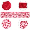 Nappe Love Runner Rouge Coeur Imprimer Décorations Dentelle Fête De Mariage Saint Valentin Cadeau Maison Mode