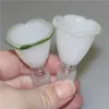 Färgglada vattenpipor Herb Slide Glass Bowls 14mm Manlig Tjock Tobakskål Hookahs Piece For Water Bongs