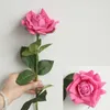 Decorative Flowers 5pcs/lot 12cm Decor Rose Artificial Silk Floral Latex Real Touch Wedding Bouquet Home Garden Party