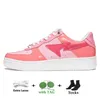 Casual Shoes Platform Sneakers Trainers Fashion Designer Leather Black White Color Combo Pink Grey Bapestas Baped Sk8 Sta Women Mens Sk8 Bapesta 2022 Patent Abc Camo