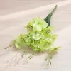 Decorative Flowers 5 Forks Silk Artificial Orchid Bouquet Christmas Decoration For Year Home Vases Wedding Plants