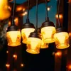 Strings 37ft LED Party Holiday Ghirlanda Luci String Outdoor Impermeabile RGB Patio Remote per Natale Backyard Cafe Fata Illuminazione