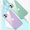 Capas de telefone macias e claras para iPhone 7 8 X 11 12 13 14 15 Pro Max Plus Galvaniza capa de corpo inteiro com capa de câmera