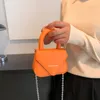 Abendtaschen 2023 Marke Frauen Rosa Orange Mini Handtasche und Geldbörsen Kleine Schulter Dame Kette Crossbody Lippenstift Clutch 230106