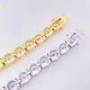 Hip Hop Jewelry 10mm Stainless Steel Tennis Chain Vvs Moissanite Tennis Chain Mens Tennis Chain Bracelet Necklace271I
