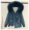 Frauen Daunen Parkas Baumwolle Gefüttert Plus Größe 2XL Winter Große Pelz Jacke Frauen Lose Schlanke Warme Mit Kapuze Parka Mantel jacke 230107