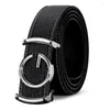 Ceintures Loisirs Luxe Hommes Haute Qualité En Cuir Véritable Mode G Boucle Ceinture Marque Cowskin Casual Balck Taille Sangle