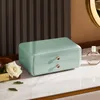 Opbergboxen Desktop Make -up Organizer Dust proof Waterdichte gratis combinatiepotten voor cosmetica transparante visuele doos